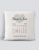 Μαξιλάρι με τύπωμα Love Diary