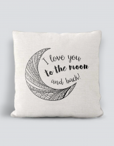 Μαξιλάρι με τύπωμα To the moon and back Μαξιλάρι με τύπωμα To the moon and back