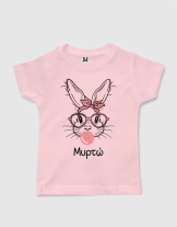 Μπλουζάκι με στάμπα Cute Bunny