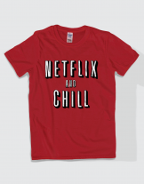 Μπλουζάκι με τύπωμα Netflix and Chill