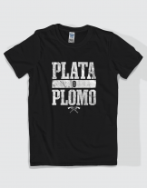 Μπλουζάκι με τύπωμα Plata o plomo