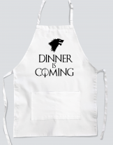 Ποδιά με στάμπα Dinner is coming