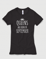 Μπλουζάκι με στάμπα Queens are born in September