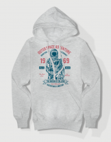 Hoodied φούτερ με στάμπα Outer space adventure