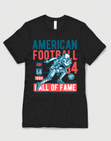 Hoodied φούτερ με στάμπα American Football