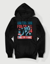 Hoodied φούτερ με στάμπα American Football