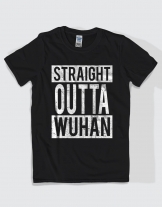 Μπλουζάκι με τύπωμα Straight Outta Wuhan