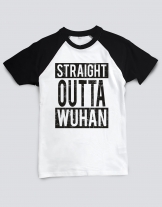 Μπλουζάκι με τύπωμα Straight Outta Wuhan