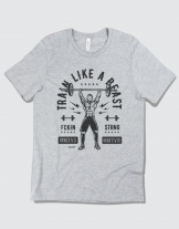 Μπλουζάκι με τύπωμα Train like a beast