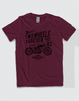 Μπλουζάκι με στάμπα Two wheels forever