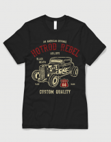 Μπλουζάκι με στάμπα Hotrod rebel 